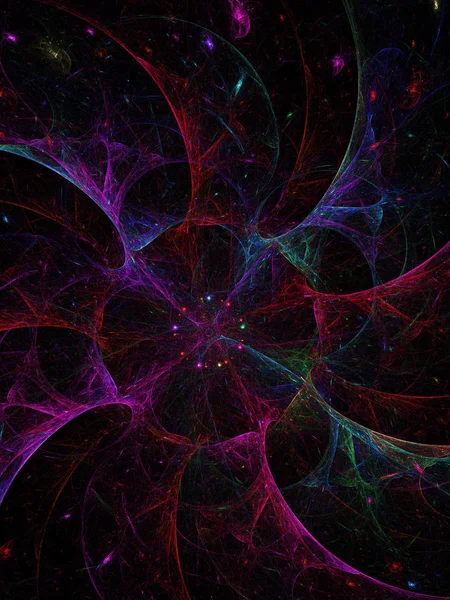 purple abstract fractal background 3d rendering