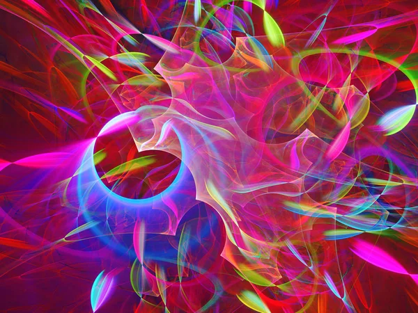 mor soyut fraktal arkaplan 3d oluşturma