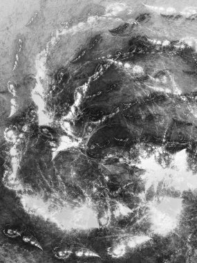 siyah ve beyaz soyut fraktal arkaplan 3d görüntüleme