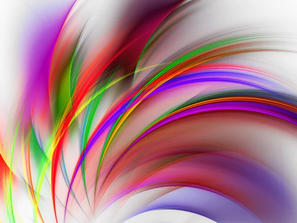 Фіолетовий Абстрактний Фрактальний Фон Візуалізація — стокове фото