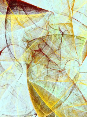 kahverengi soyut fraktal arkaplan 3d oluşturma