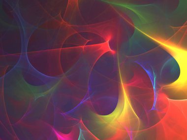 mor soyut fraktal arkaplan 3d oluşturma