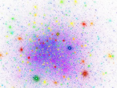 mor soyut fraktal arkaplan 3d oluşturma