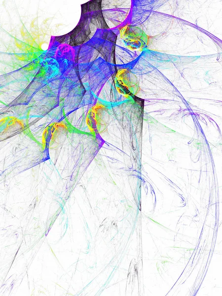 soyut kaotik fraktal arkaplan 3B oluşturma