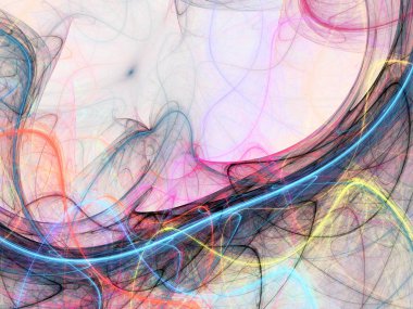 soyut kaotik fraktal arkaplan 3B oluşturma