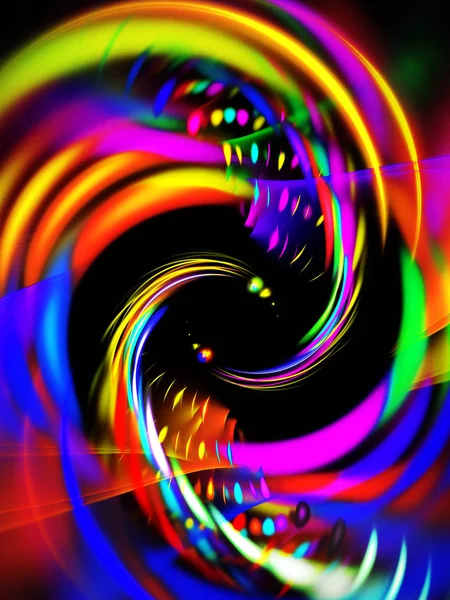 Regenboog Abstracte Fractal Achtergrond Rendering — Stockfoto