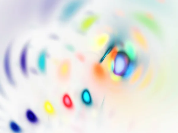 虹抽象的フラクタル背景3Dレンダリング — ストック写真