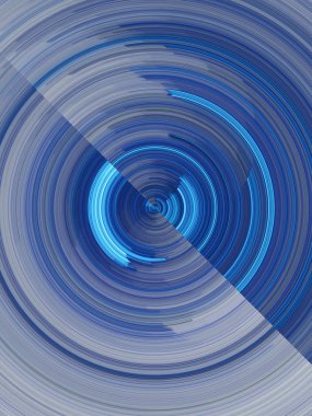 mavi soyut fraktal arkaplan 3d oluşturma