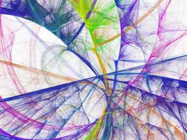 kaotik fraktal arka plan 3d render illüstrasyon soyut