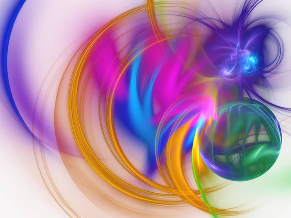 Пурпурный абстрактный фрактальный фон — стоковое фото