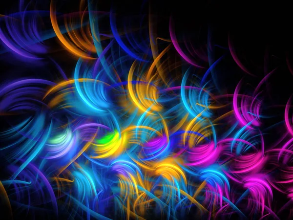 kaotik fraktal arka plan 3d render illüstrasyon soyut