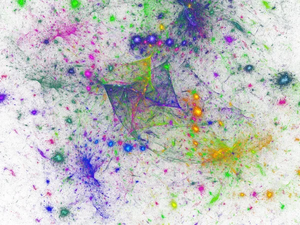 Ουράνιο τόξο αφηρημένη fractal φόντο εικόνα απόδοση 3d — Φωτογραφία Αρχείου