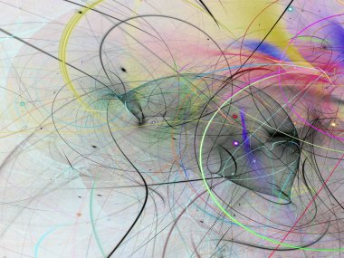 kaotik fraktal arka plan 3d render illüstrasyon soyut