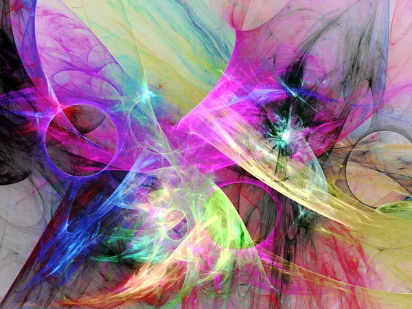 Fondo fractal abstracto púrpura 3d representación ilustración —  Fotos de Stock