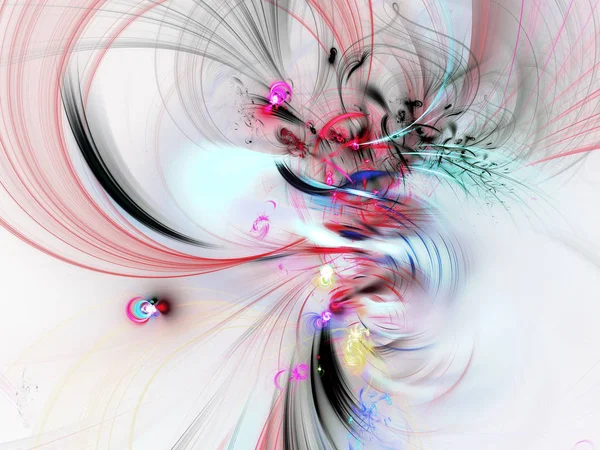 抽象混沌分形背景3d 渲染图 — 图库照片