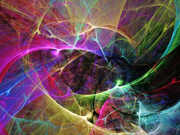 Paarse abstracte fractal achtergrond 3d rendering illustratie — Stockfoto