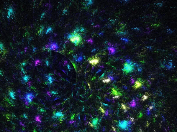 kaotik fraktal arka plan 3d render illüstrasyon soyut