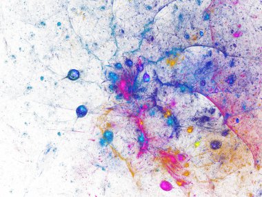 Mor Soyut Fraktal arka plan 3d render illüstrasyon