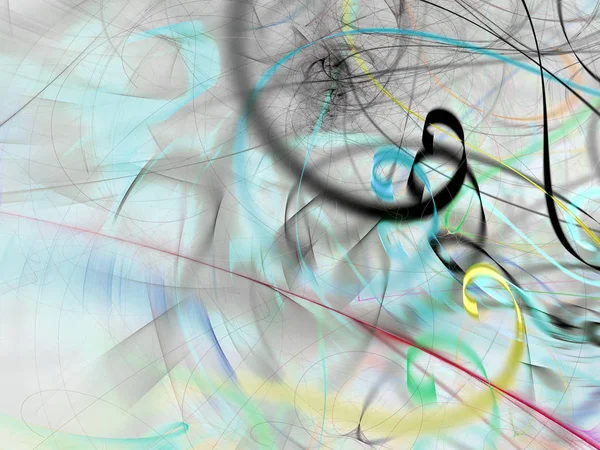Abstracte chaotische fractal achtergrond 3d rendering illustratie — Stockfoto