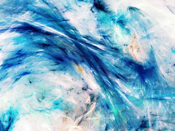Blå abstrakt fraktal bakgrund 3d rendering illustration — Stockfoto