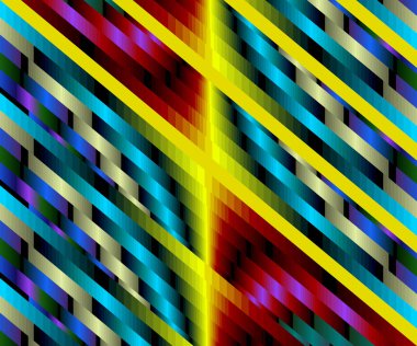 Mavi Soyut Fraktal arka plan 3d render illüstrasyon