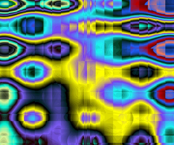 抽象的なカオス フラクタル背景 3 d レンダリング図 — ストック写真