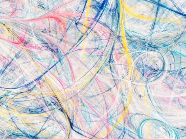 kaotik fraktal arka plan 3d render illüstrasyon soyut