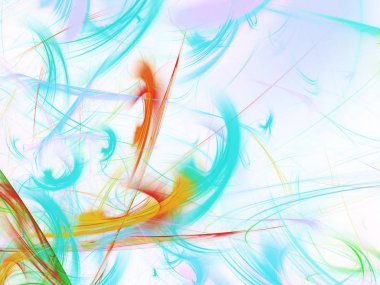 kaotik fraktal arka plan 3d render illüstrasyon soyut