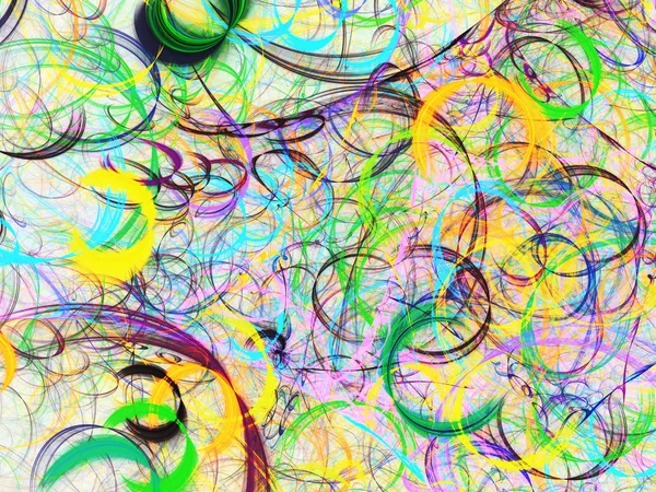 kaotik fraktal arka plan 3d render illüstrasyon soyut