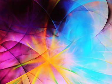 kaotik fraktal arka plan 3d render illüstrasyon soyut