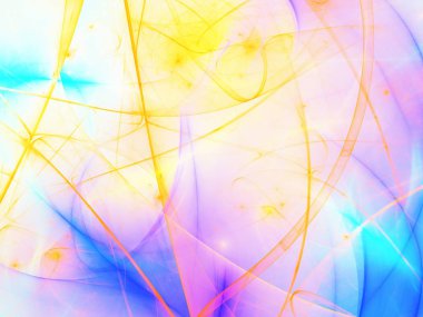 kaotik fraktal arka plan 3d render illüstrasyon soyut