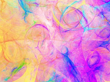 Mor Soyut Fraktal arka plan 3d render illüstrasyon