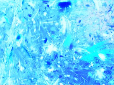 Mavi Soyut Fraktal arka plan 3d render illüstrasyon