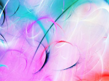 Mor Soyut Fraktal arka plan 3d render illüstrasyon