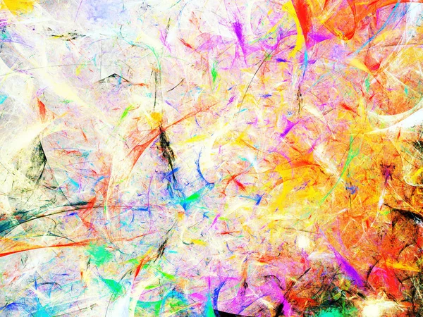 虹抽象的なフラクタル背景 3 d レンダリング図 — ストック写真