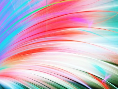 Kırmızı Soyut Fraktal arka plan 3d render illüstrasyon