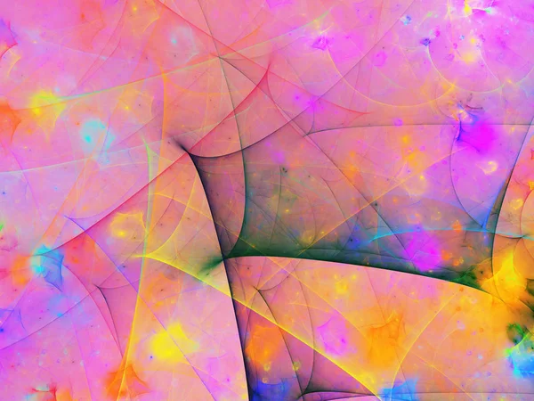 紫の抽象的なフラクタル背景 3 d レンダリング図 — ストック写真