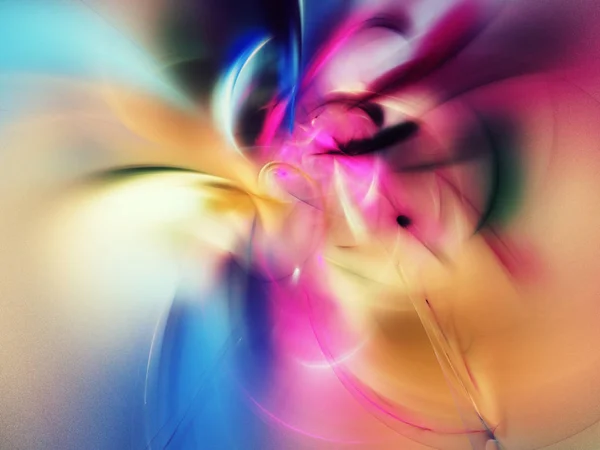 Rainbow abstract fractal background 3d rendering illustration — Stock Photo, Image