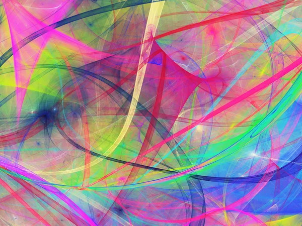 Regenbogen abstrakt fraktalen Hintergrund 3D-Darstellung — Stockfoto
