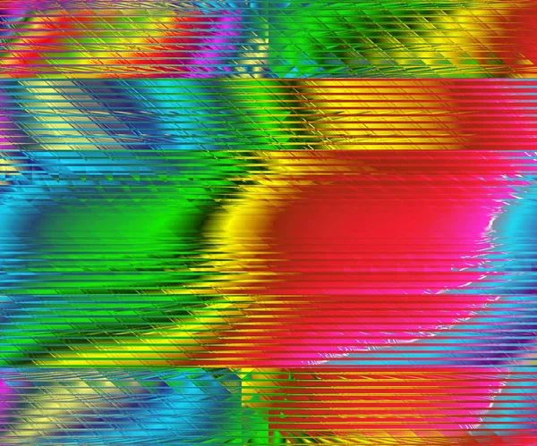 Arcobaleno astratto frattale sfondo 3d rendering illustrazione — Foto Stock