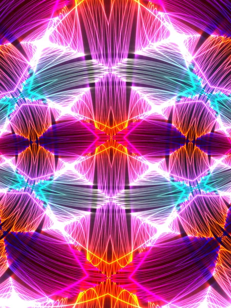 Purple abstract fractal background 3d rendering illustration — Stock Photo, Image