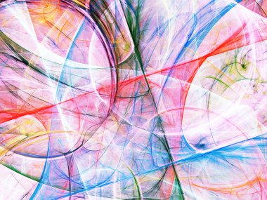 Mor Soyut Fraktal arka plan 3d render illüstrasyon