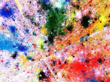 kaotik fraktal arka plan 3d render illüstrasyon soyut