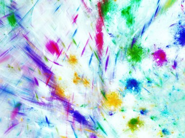 kaotik fraktal arka plan 3d render illüstrasyon soyut