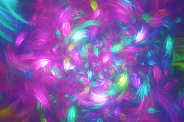 紫色抽象分形背景3d 渲染插图 — 图库照片
