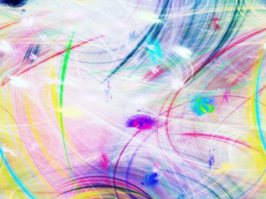 kaotik fraktal arka plan 3d render illüstrasyon soyut