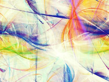 kaotik fraktal arka plan 3d render illüstrasyon soyut