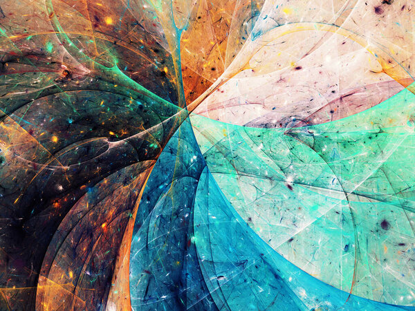 абстрактный хаотический фрактальный фон
