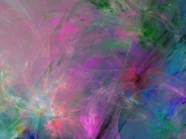 soyut kaotik fraktal arkaplan 3B oluşturma