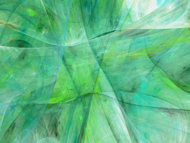 yeşil Soyut Fraktal arka plan 3d render